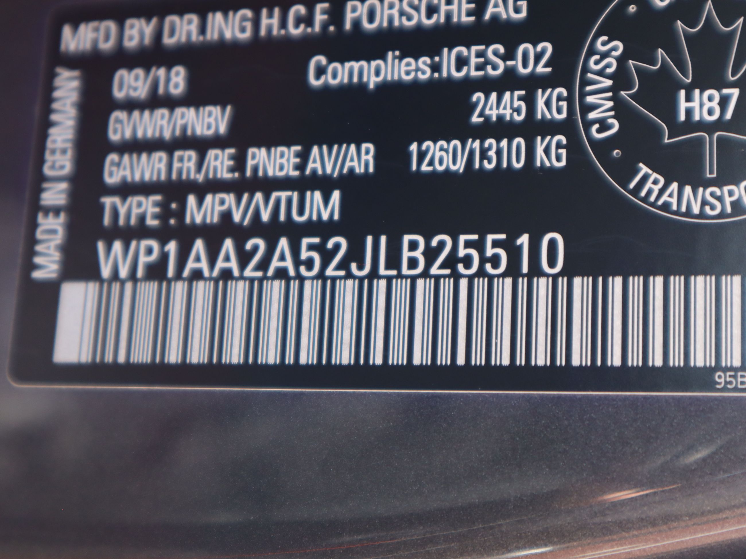 2018 Porsche Macan in Vancouver, British Columbia
