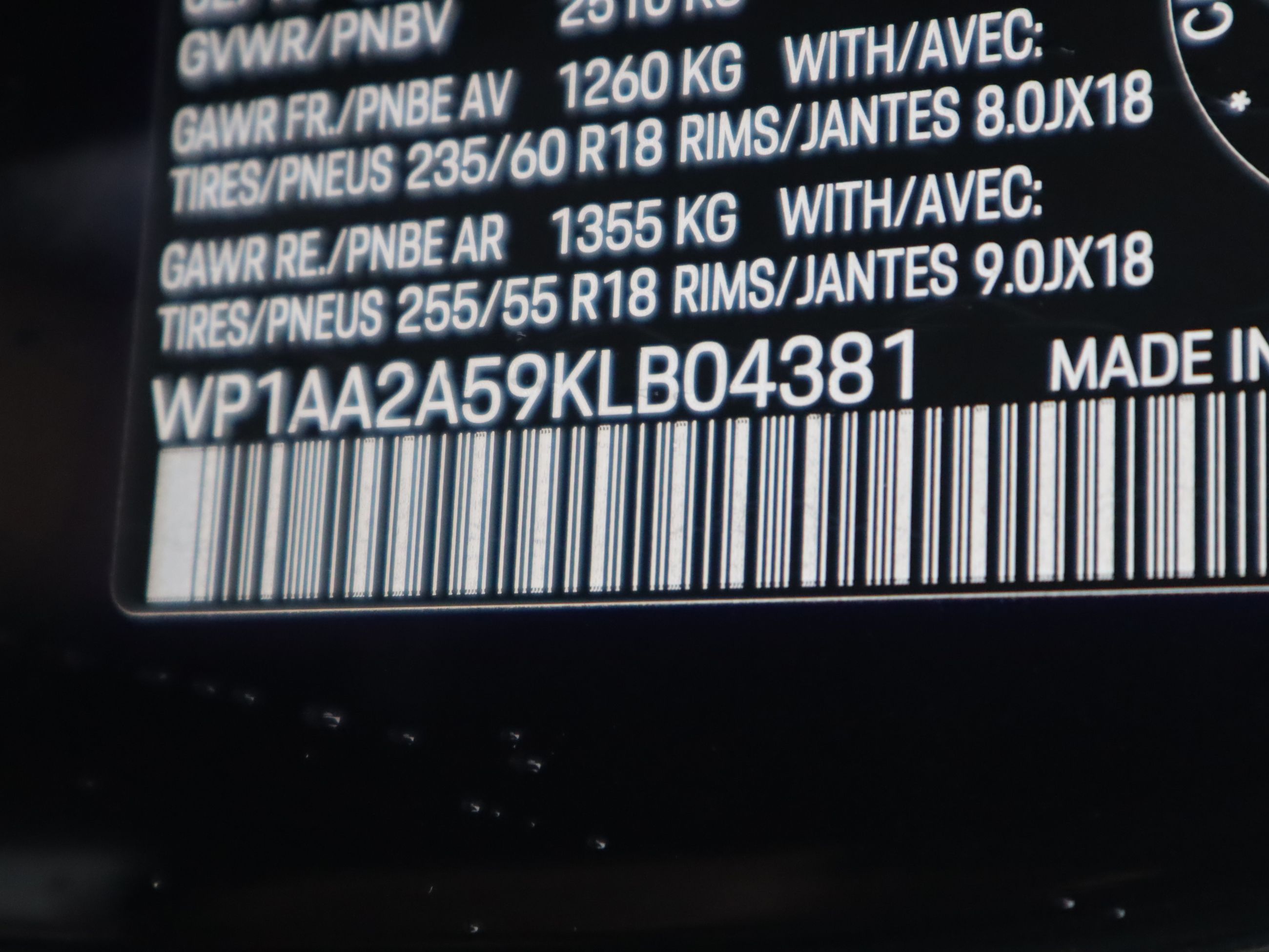 Porsche Macan  2019 à Vancouver, Colombie-Britannique