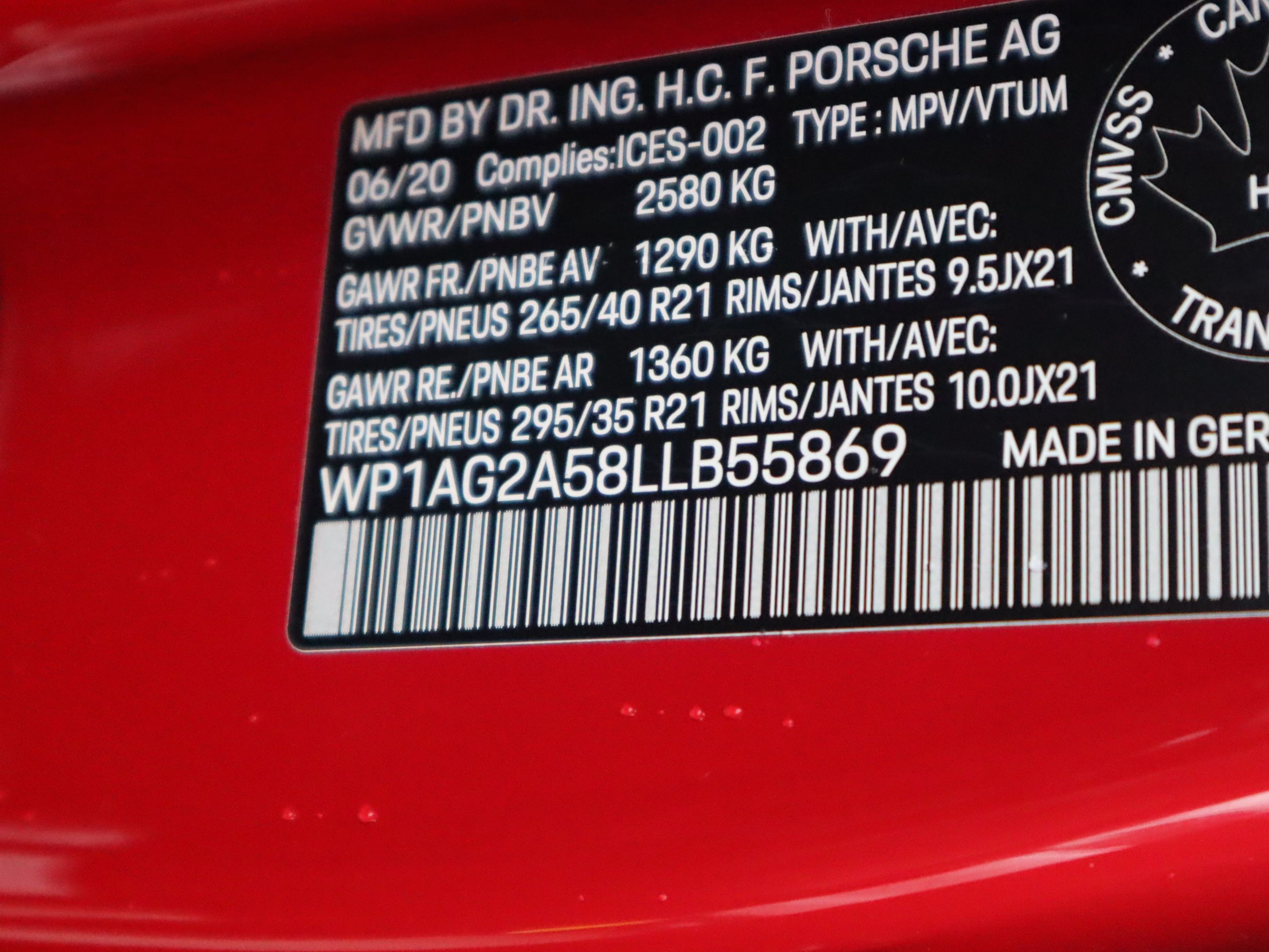 Porsche Macan  2020 à Vancouver, Colombie-Britannique