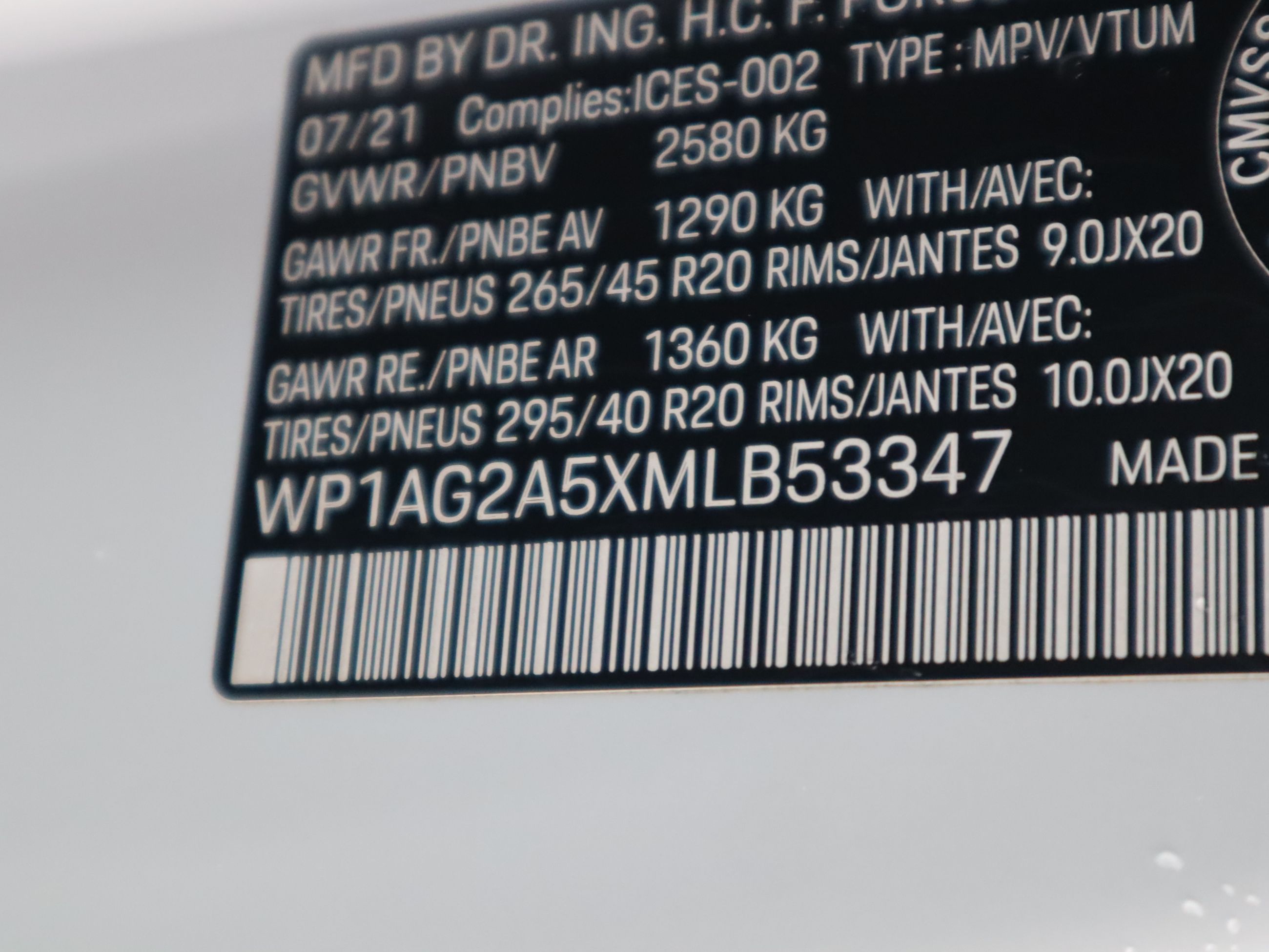 Porsche Macan  2021 à Vancouver, Colombie-Britannique