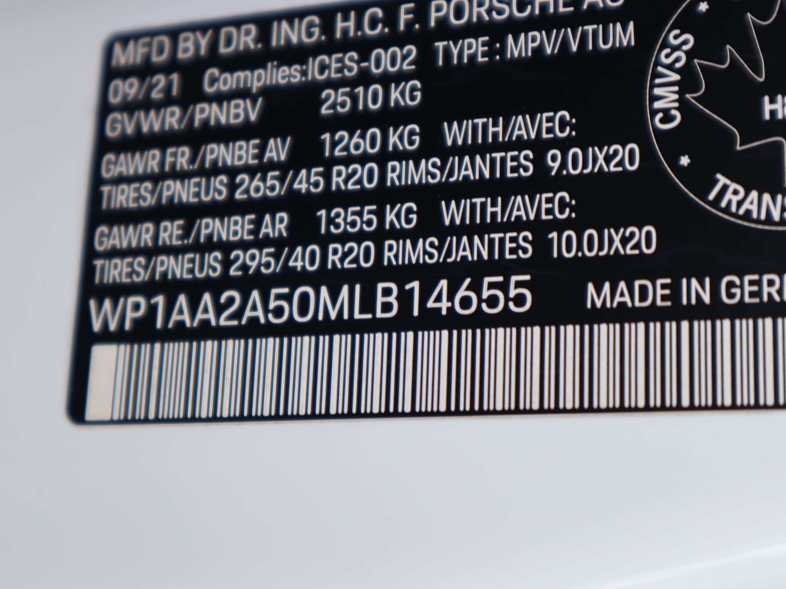 2021 Porsche Macan in Vancouver, British Columbia