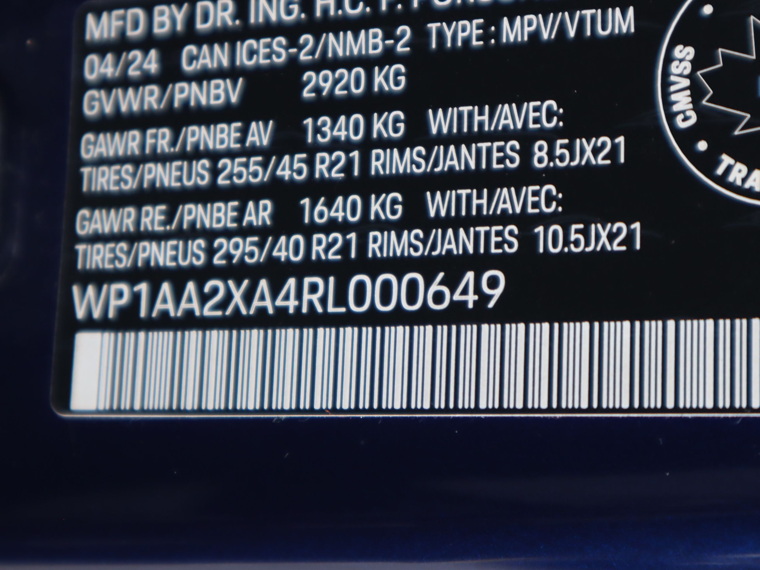 2024 Porsche Macan in Vancouver, British Columbia