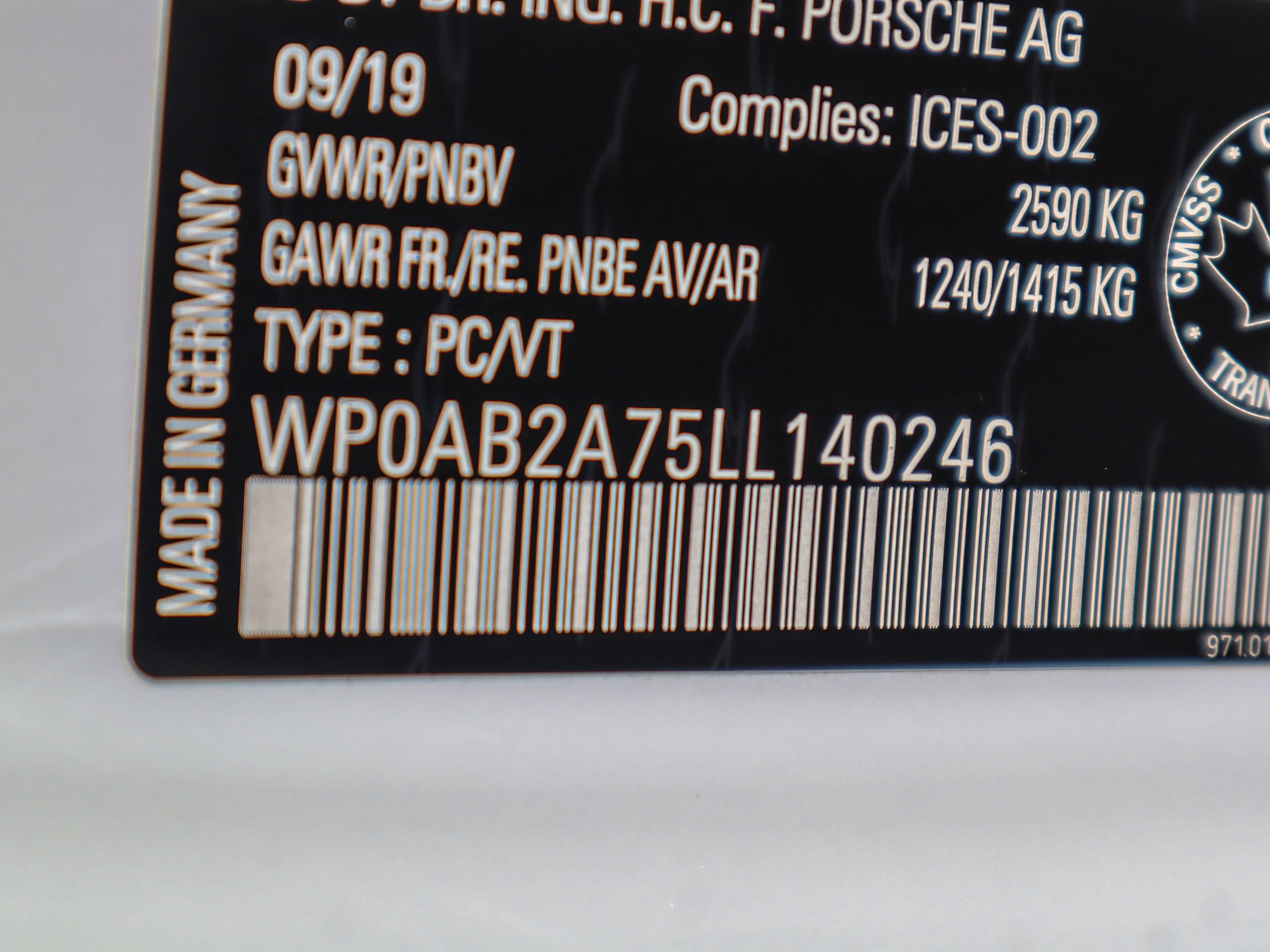 2020 Porsche Panamera in Vancouver, British Columbia