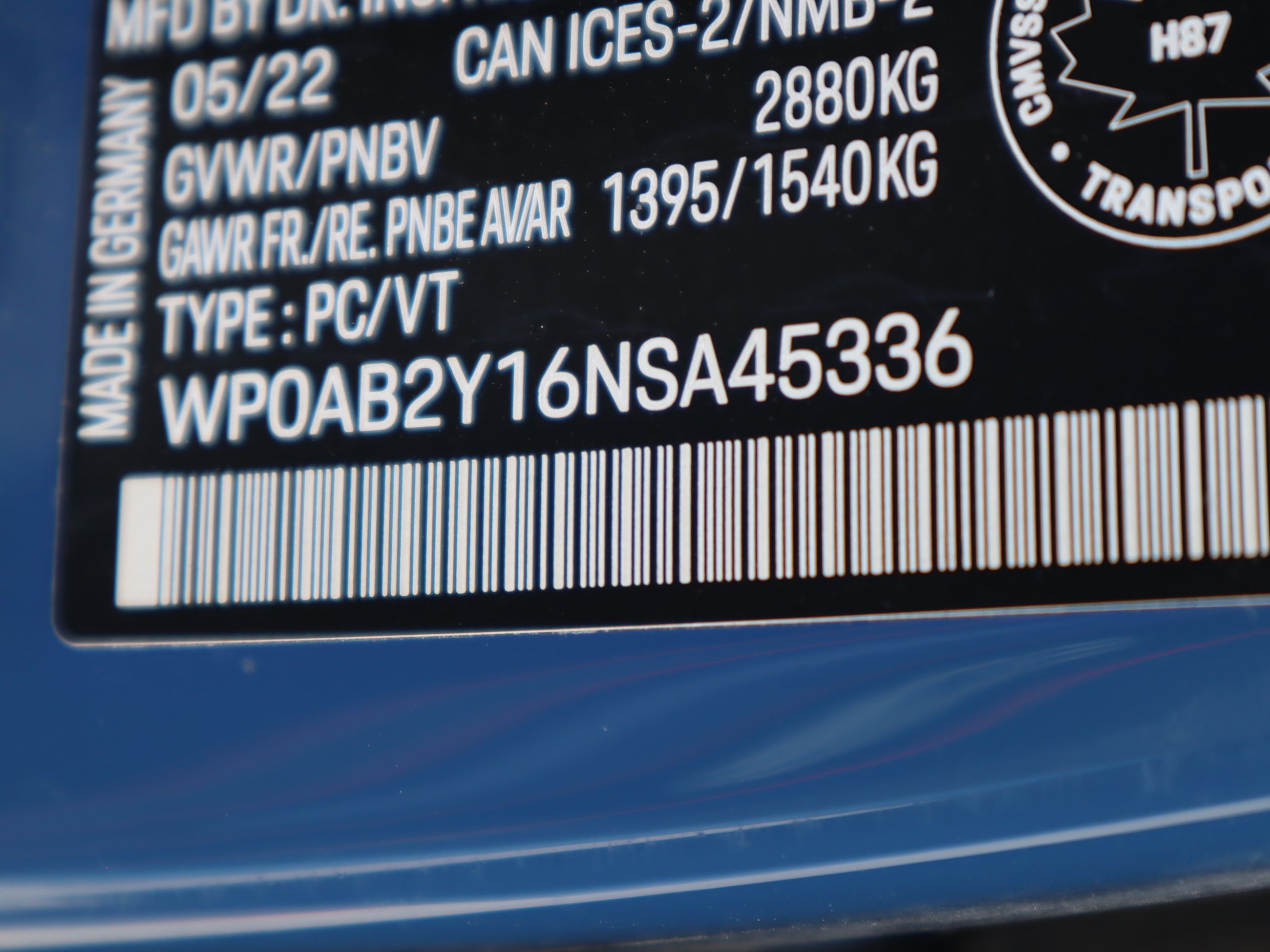 2022 Porsche Taycan in Vancouver, British Columbia