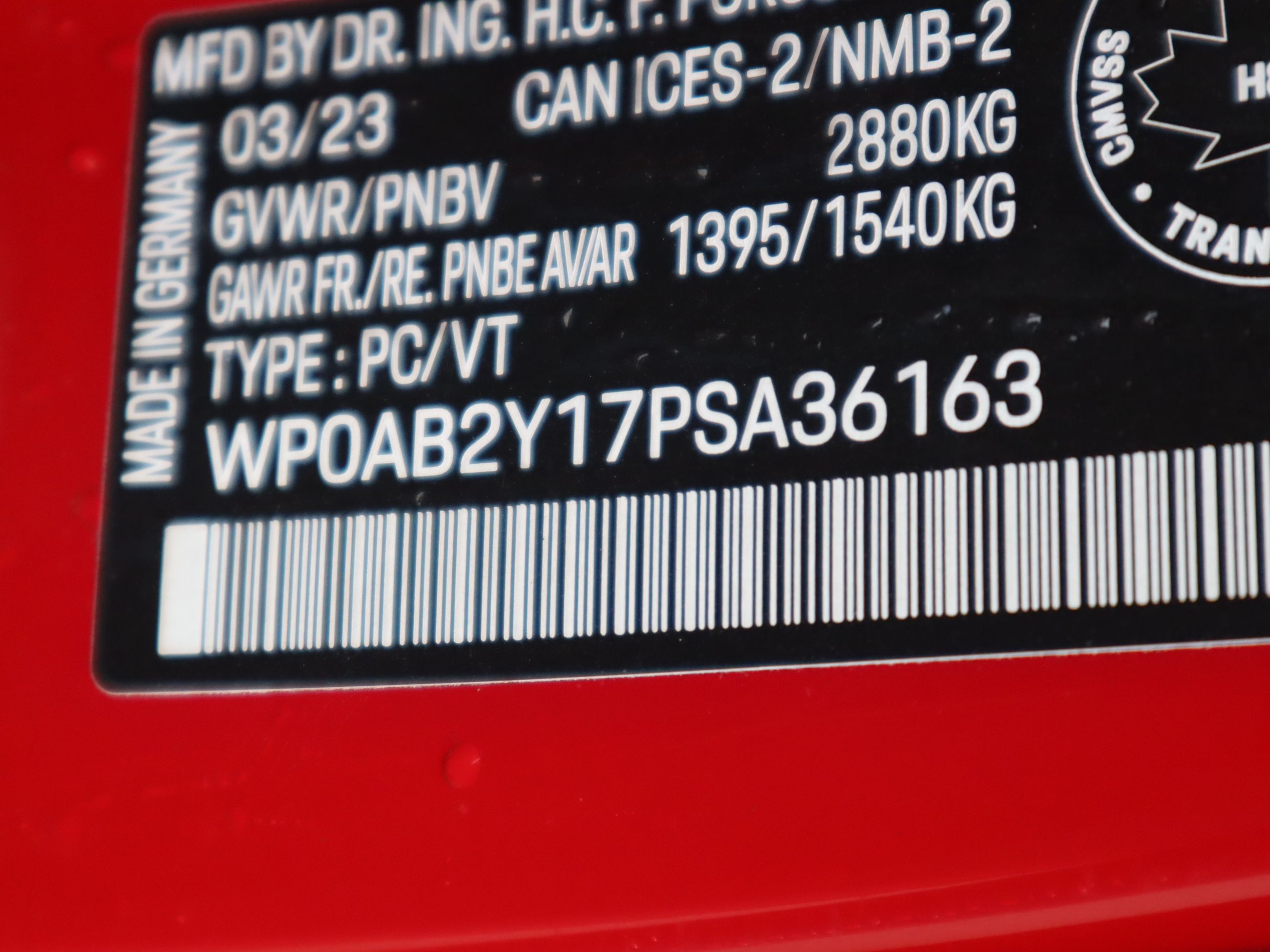 Porsche Taycan  2023 à Vancouver, Colombie-Britannique