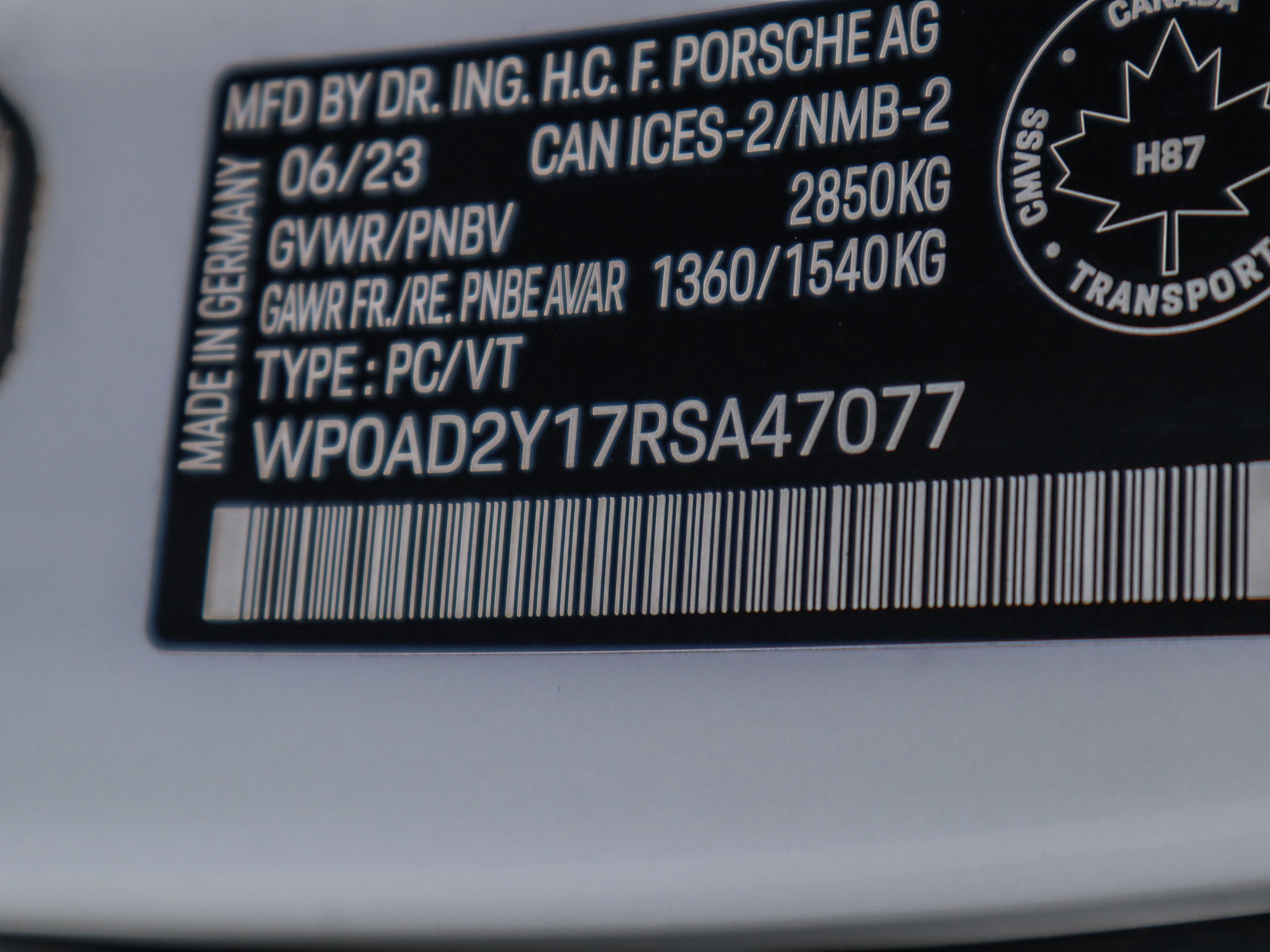 2024 Porsche Taycan in Vancouver, British Columbia