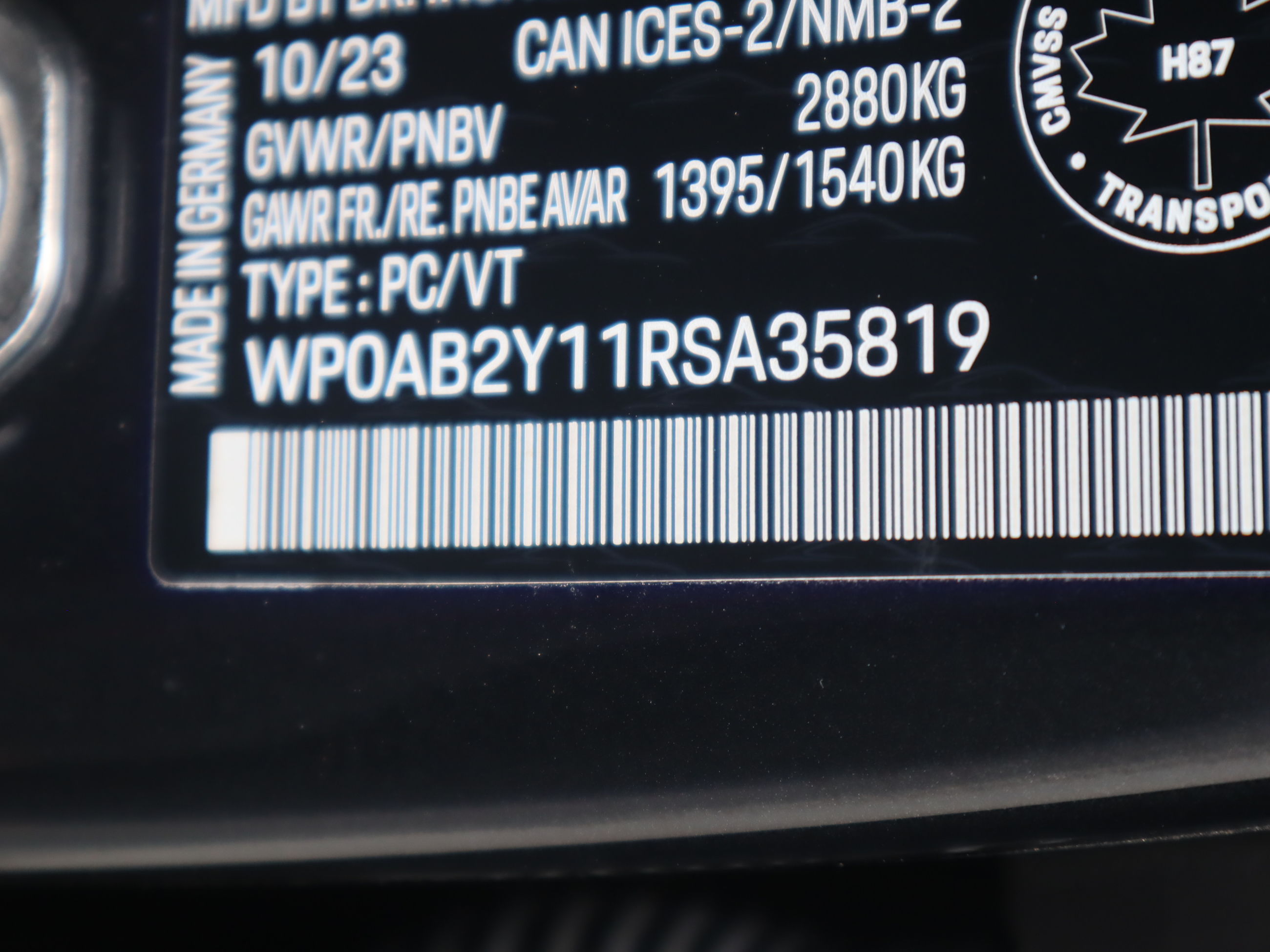 2024 Porsche Taycan in Vancouver, British Columbia
