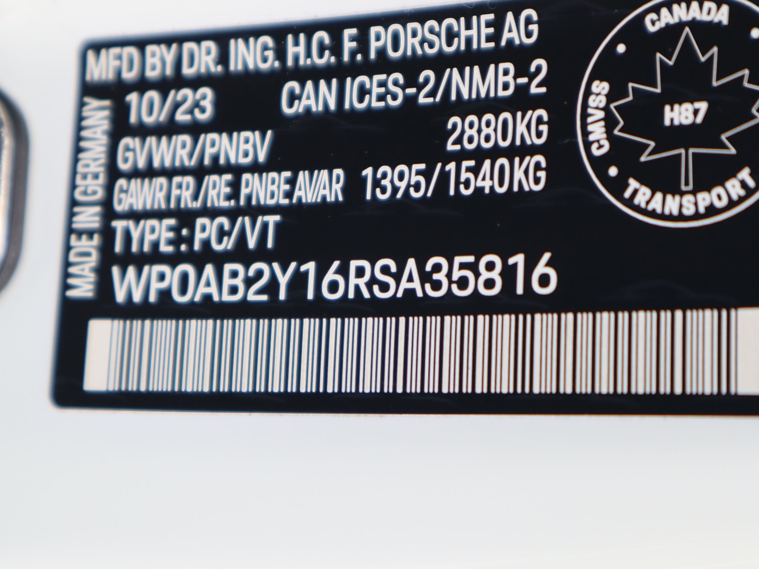 2024 Porsche Taycan in Vancouver, British Columbia