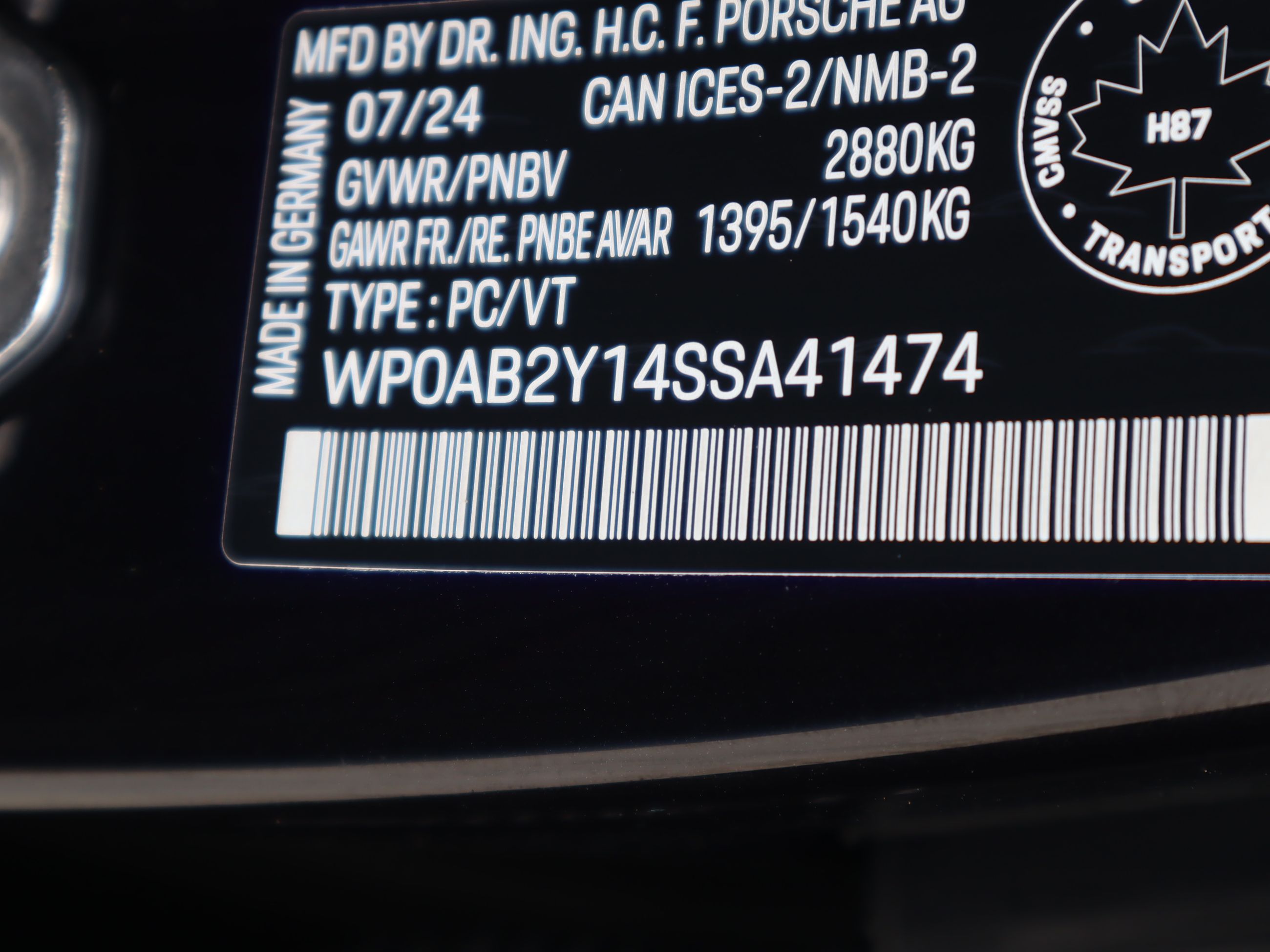 2025 Porsche Taycan in Vancouver, British Columbia