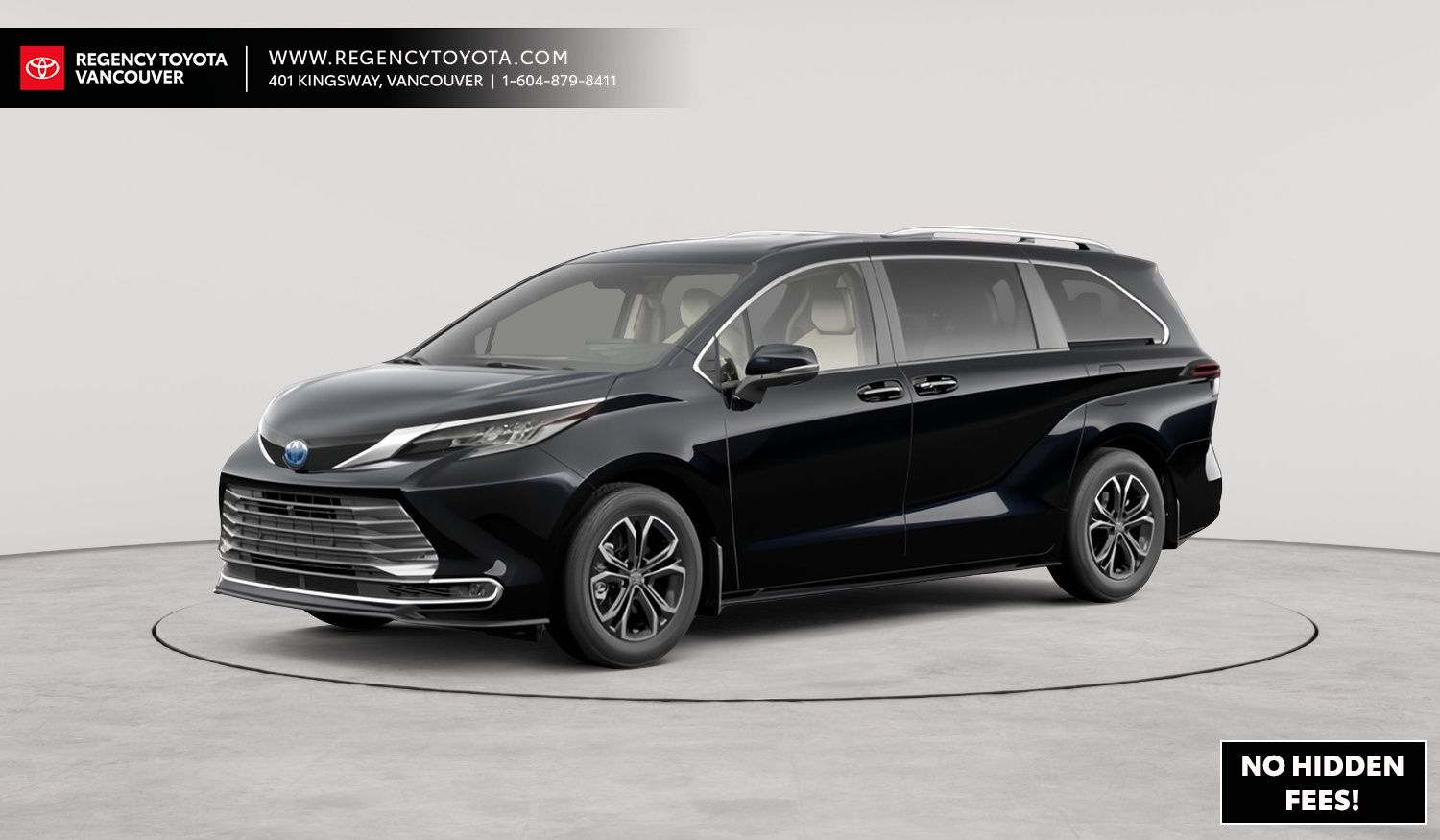 2026 Toyota Sienna Hybrid PLATINUM AWD 7 PASSENGER