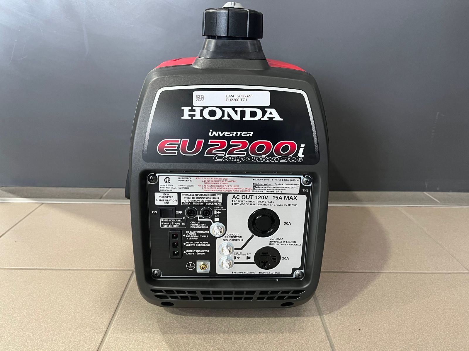 Honda Génératrice Ultra-silencieuse 2200I companion EU2200Itc1  2023