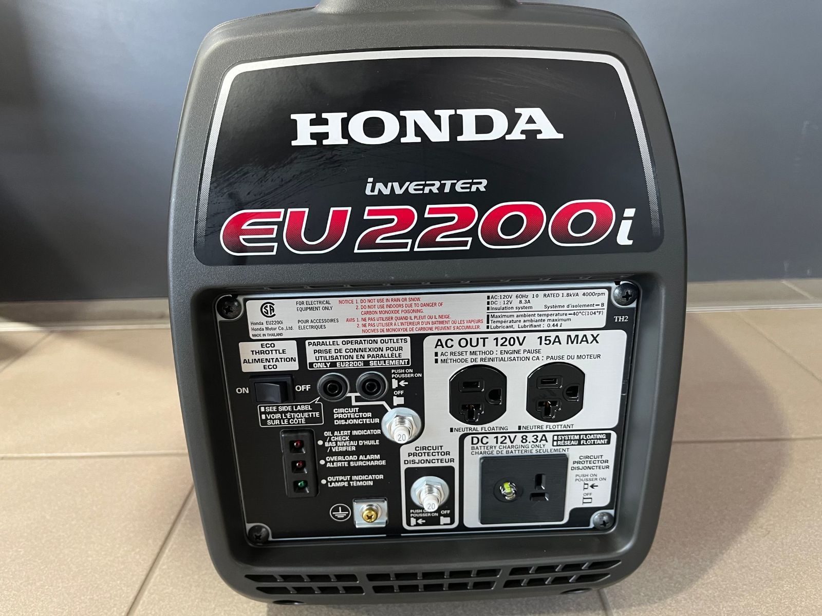 2023 Honda Génératrice Ultra-silencieuse 2200I Eu2200Itc