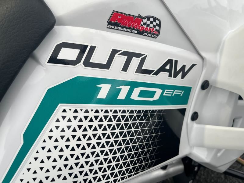 Polaris OUTLAW 110 EFI - BRIGHT WHITE / RAD GREEN  2025