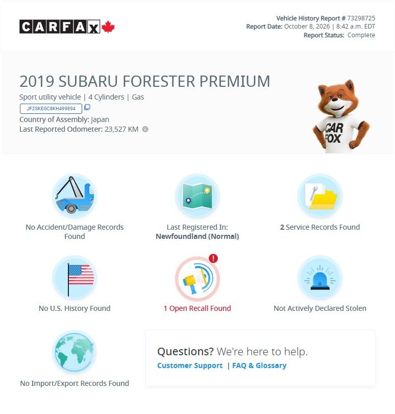 Photo 2019 Subaru Forester Touring | Leather | Roof | Nav | Cam | USB #2