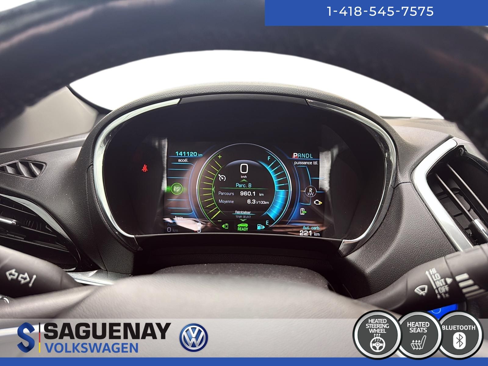 Chevrolet Volt PREMIER 2018 74$ / Semaine + Taxes