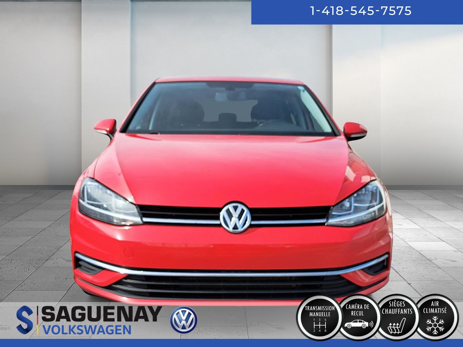 Volkswagen Golf COMFORTLINE MANUELLE  (83$/Sem)* 2019 STOCK : U2154A