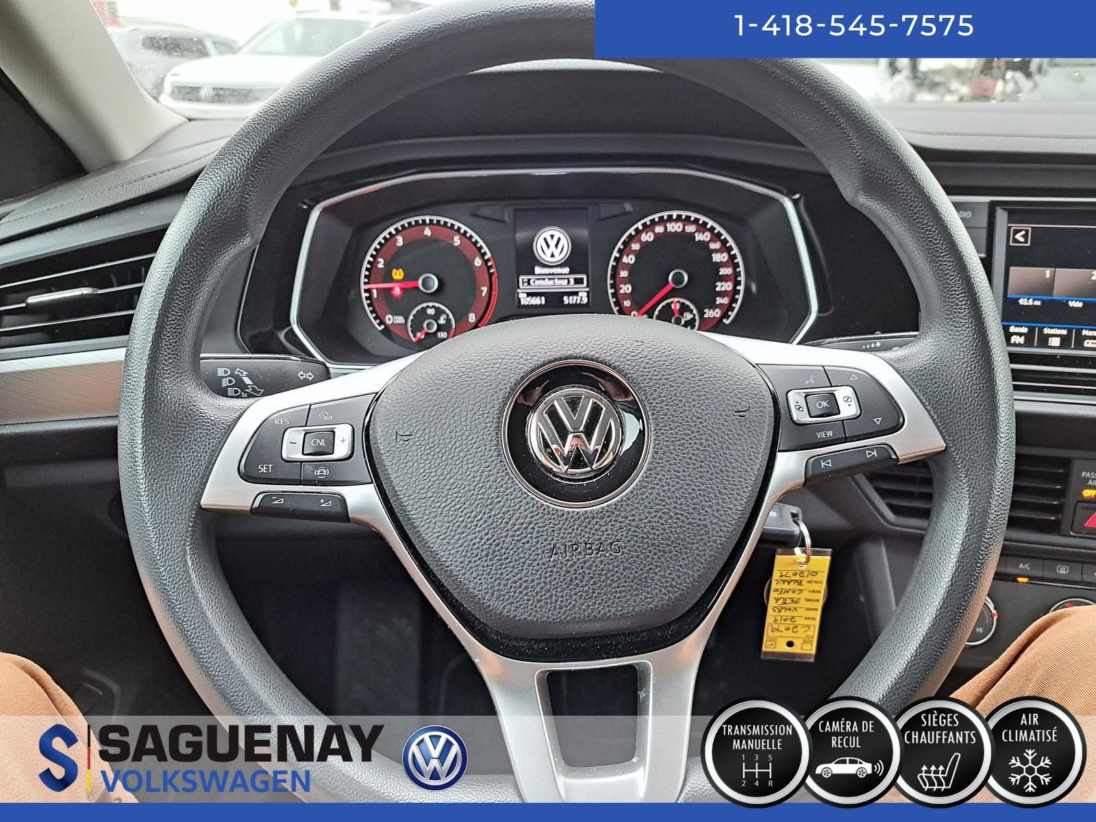 2019 Volkswagen Jetta Comfortline MANUELLE  (70$/Sem)*