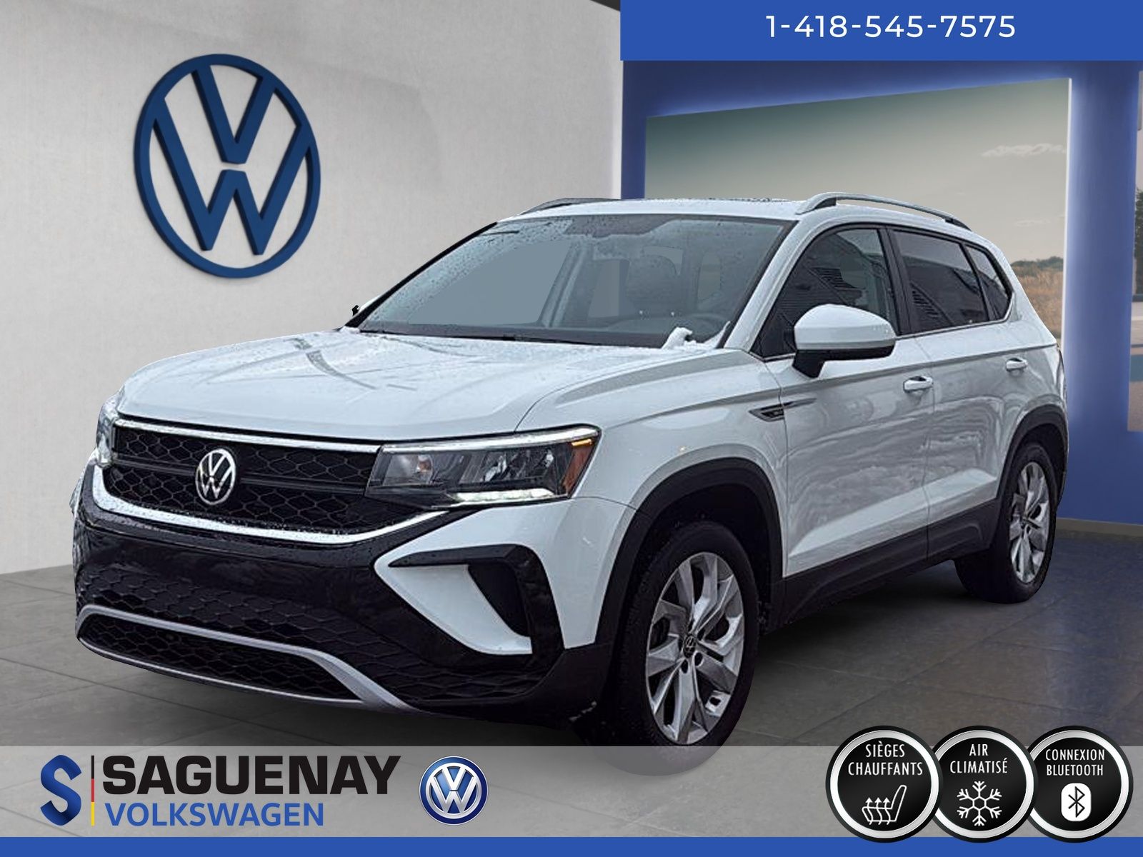 Volkswagen Taos COMFORTLINE + TOIT PANO 2022 96$ / Semaine + Taxes