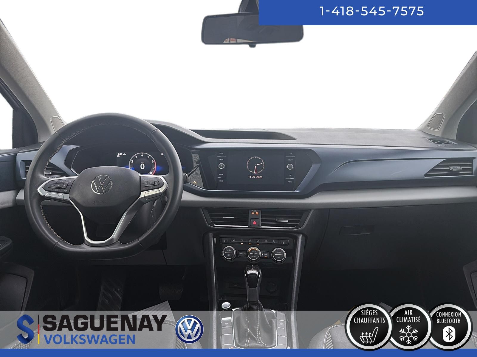 Volkswagen Taos COMFORTLINE + TOIT PANO 2022 96$ / Semaine + Taxes