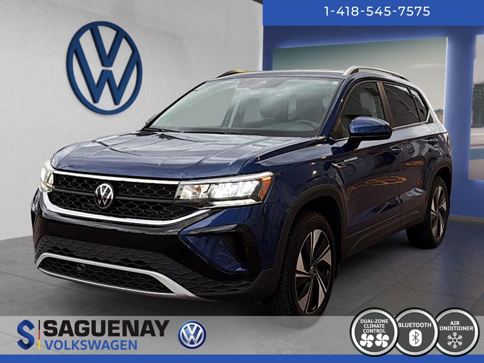 Volkswagen Taos COMFORTLINE + TOIT PANO 2023 107$ / Semaine + Taxes