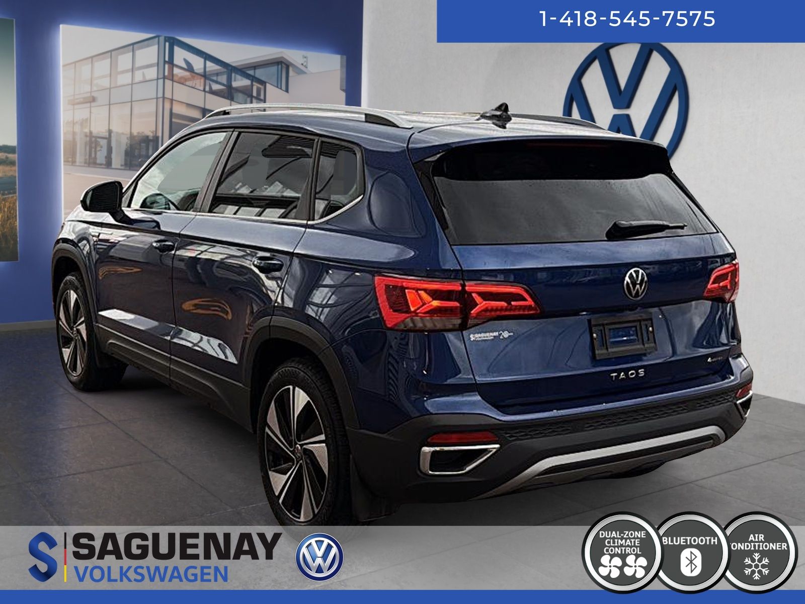 Volkswagen Taos COMFORTLINE + TOIT PANO 2023 107$ / Semaine + Taxes