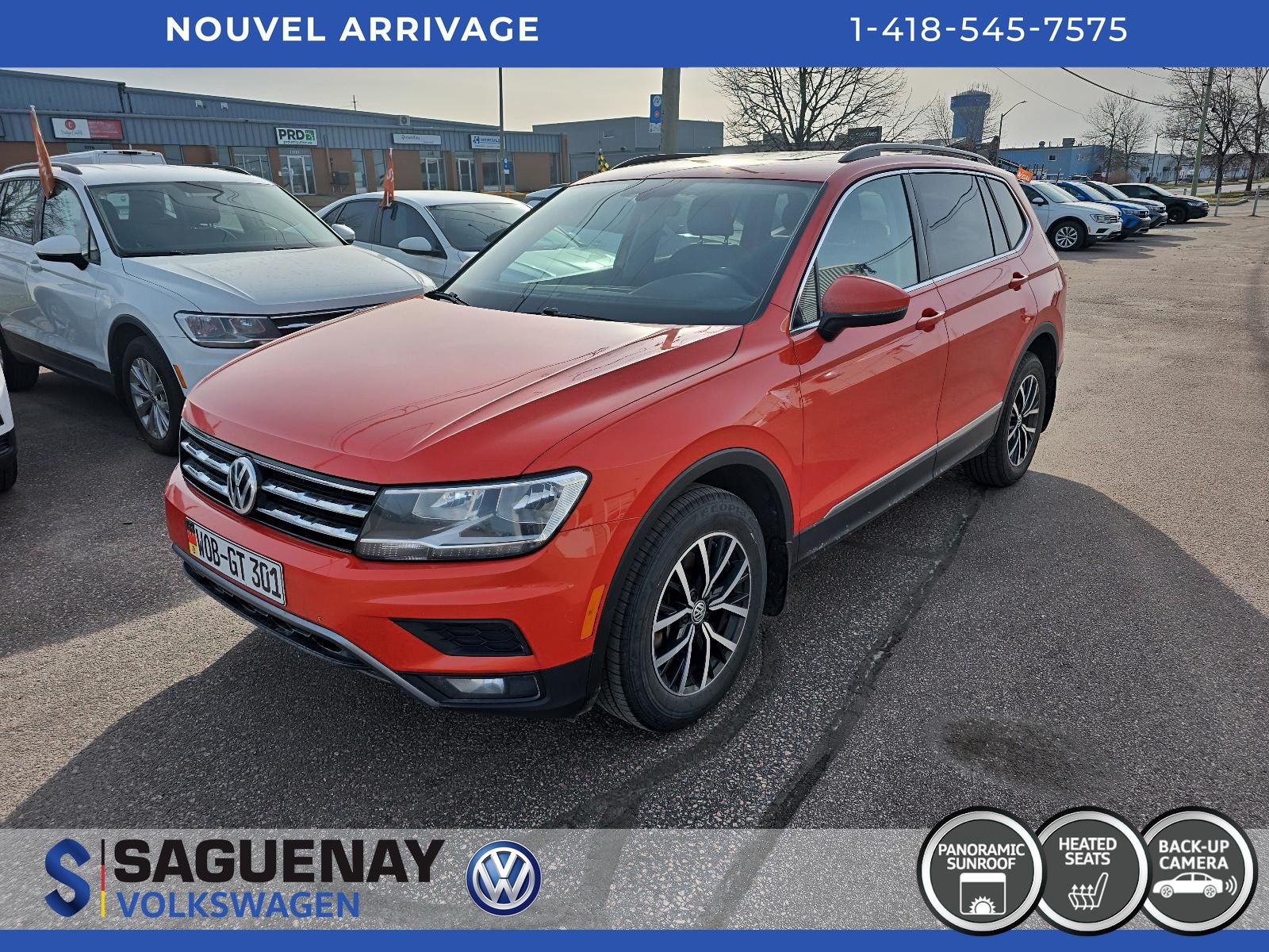 Volkswagen Tiguan COMFORTLINE TOIT PANO (83$/Sem)* 2018 STOCK : HS174A