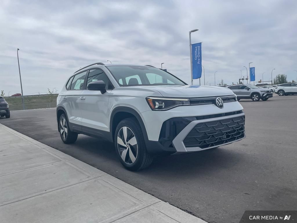 2025 Volkswagen Taos Trendline 4MOTION Turbo Engine, Apple CarPlay, Safety, Spacious Cargo  If you want to add financing options, Certified
