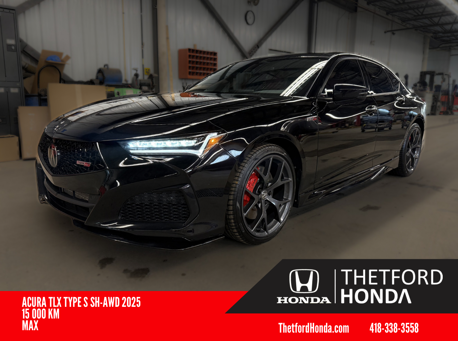 2025 Acura TLX Type S SH-AWD ** CUIR ROUGE ** KIT AERO ** JAMAIS ACCIDENTÉ ** IMPECCABLE