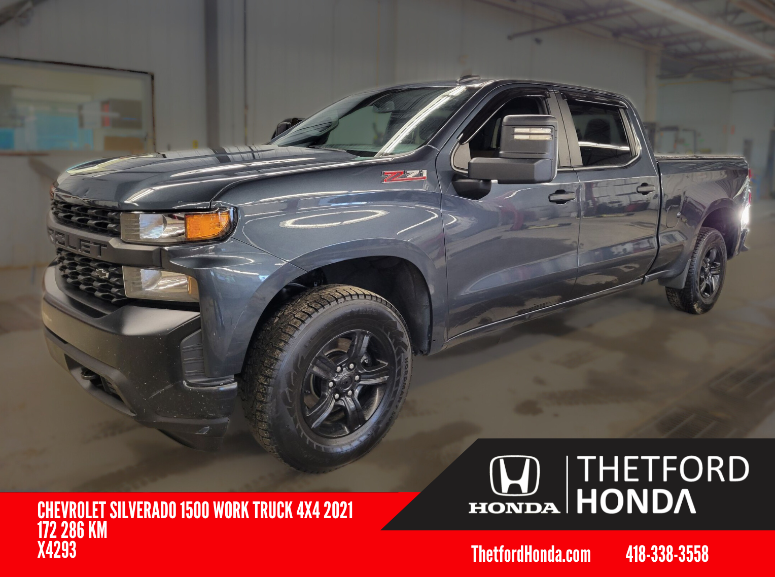 2021 Chevrolet Silverado 1500 Work Truck 4X4 ** V8 5.3L ** CREW CAB