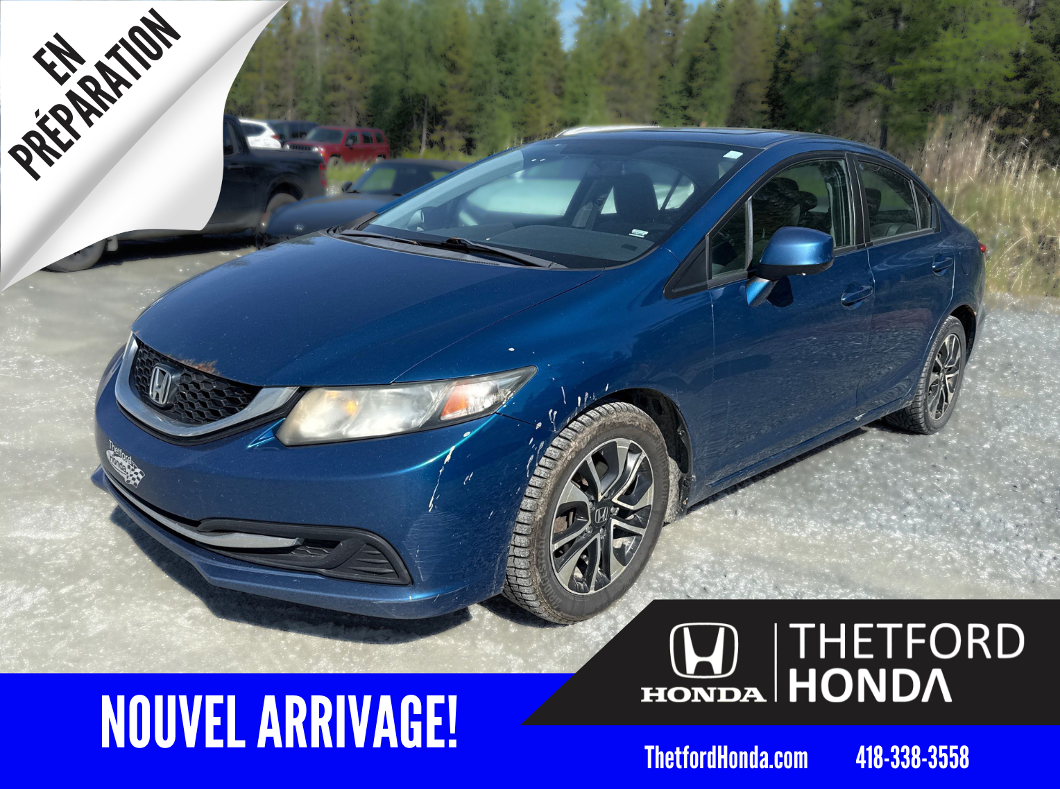 2013 Honda Civic Sedan EX **TOIT OUVRANT** MANUELLE ** SIEGES CHAUFFANTS** CAMERA DE RECUL **