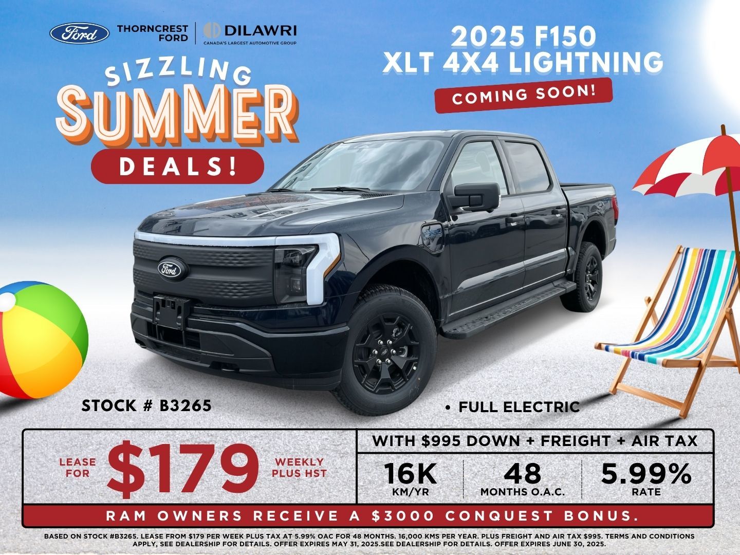 2025 Ford F-150 Lightning in Toronto, Ontario