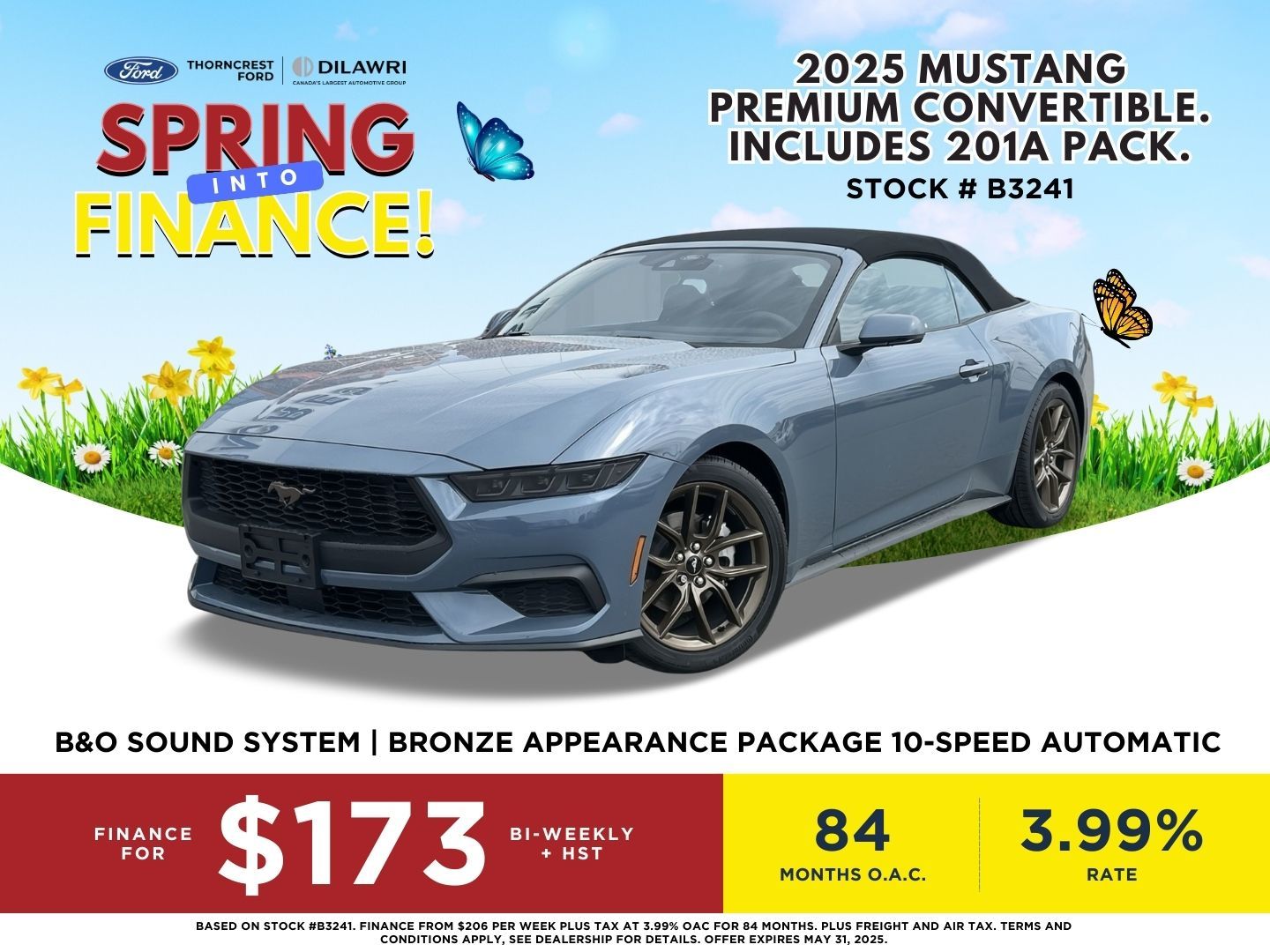 2025 Ford Mustang convertible in Toronto, Ontario