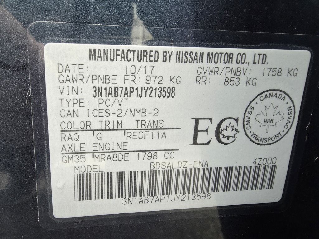 2018 Nissan Sentra SV