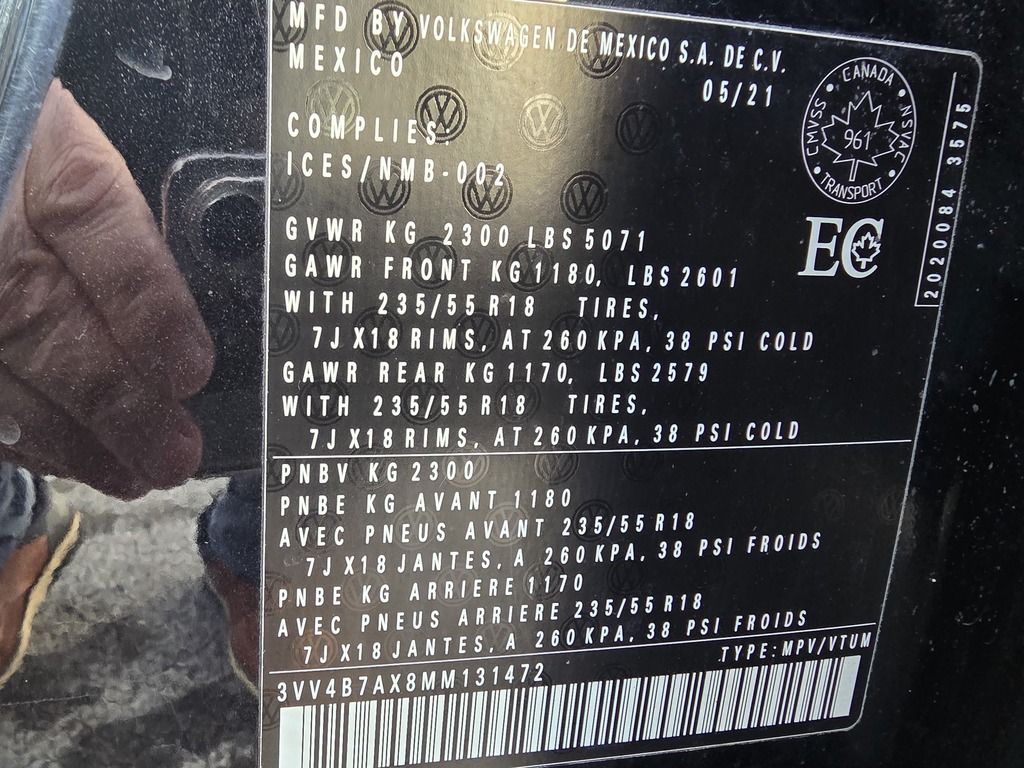 2021 Volkswagen Tiguan HIGHLINE