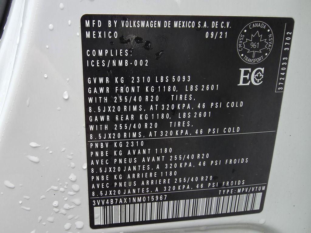 2022 Volkswagen Tiguan HIGHLINE R-LINE