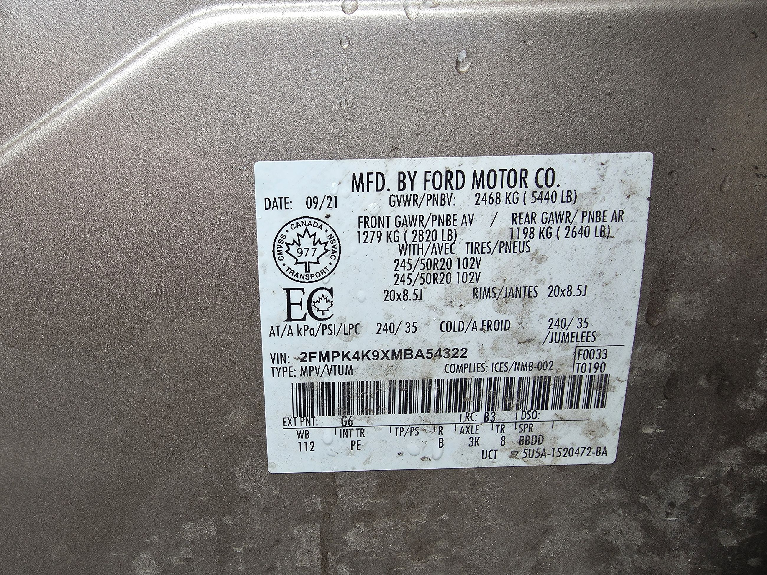 2021 Ford Edge TITANIUM