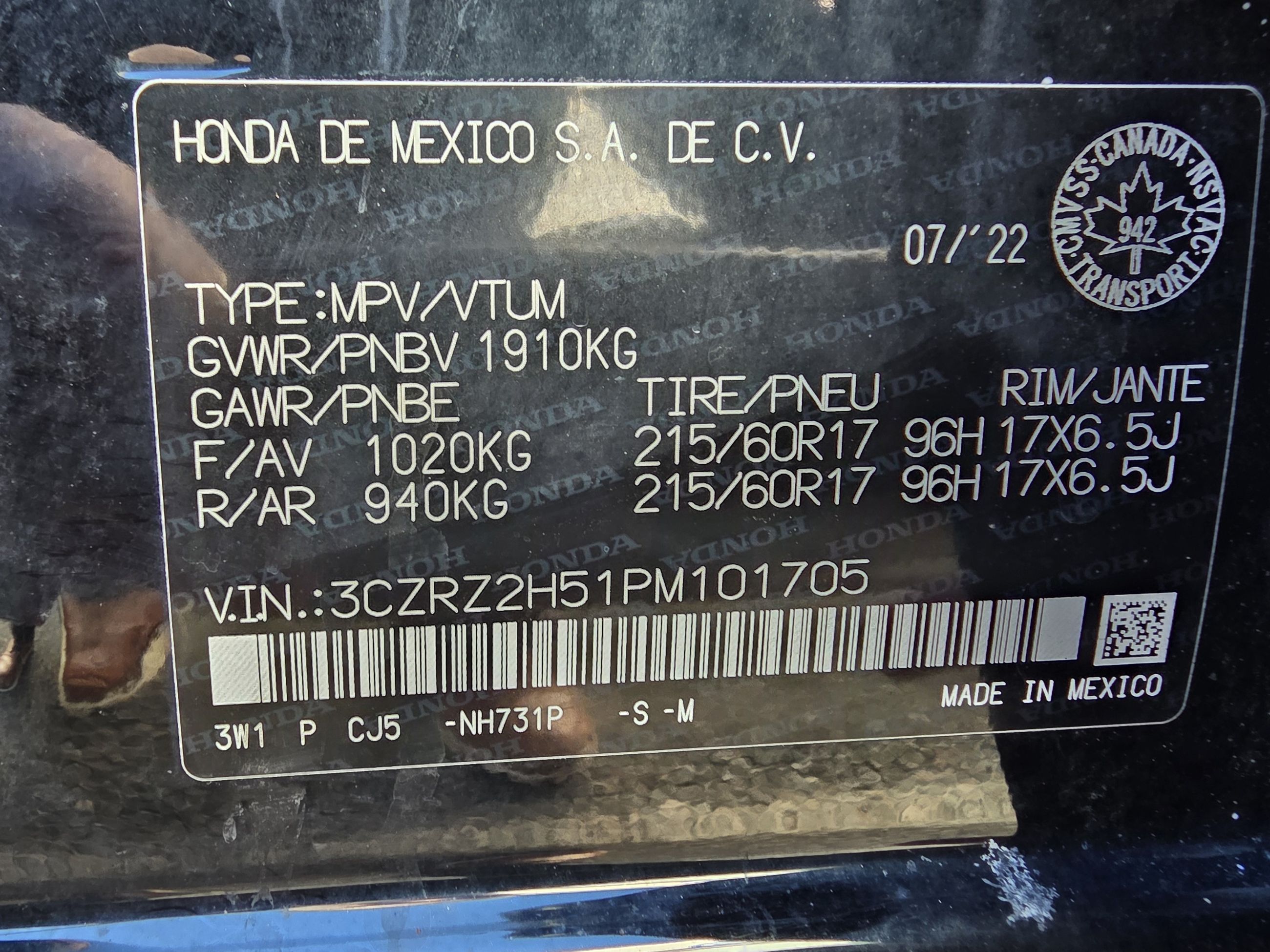 2023 Honda HR-V SPORT