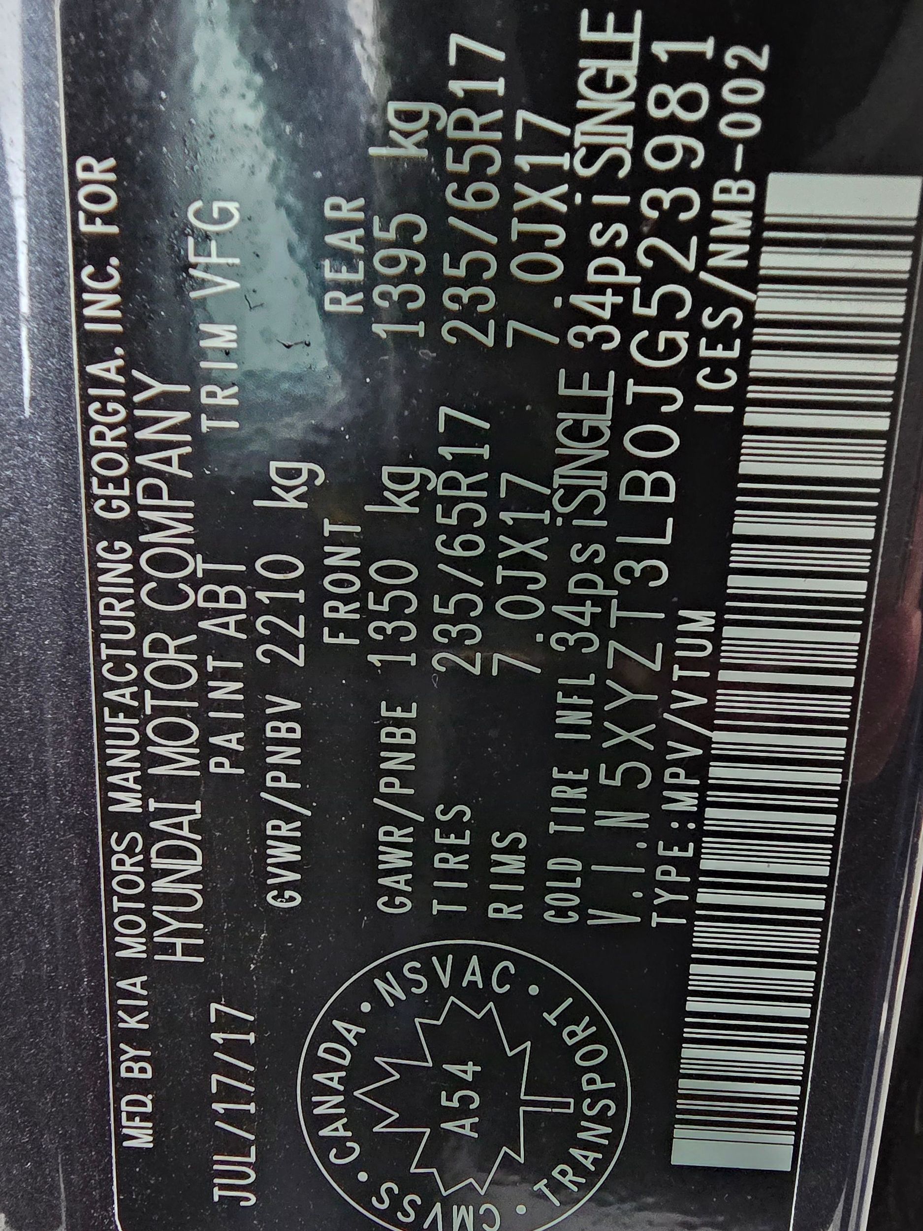 2018 Hyundai Santa Fe Sport BASE