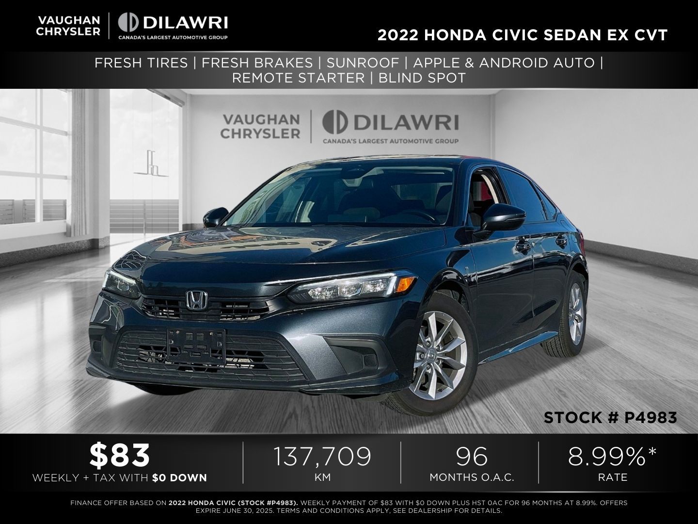 2022 Honda Civic in Woodbridge, Ontario