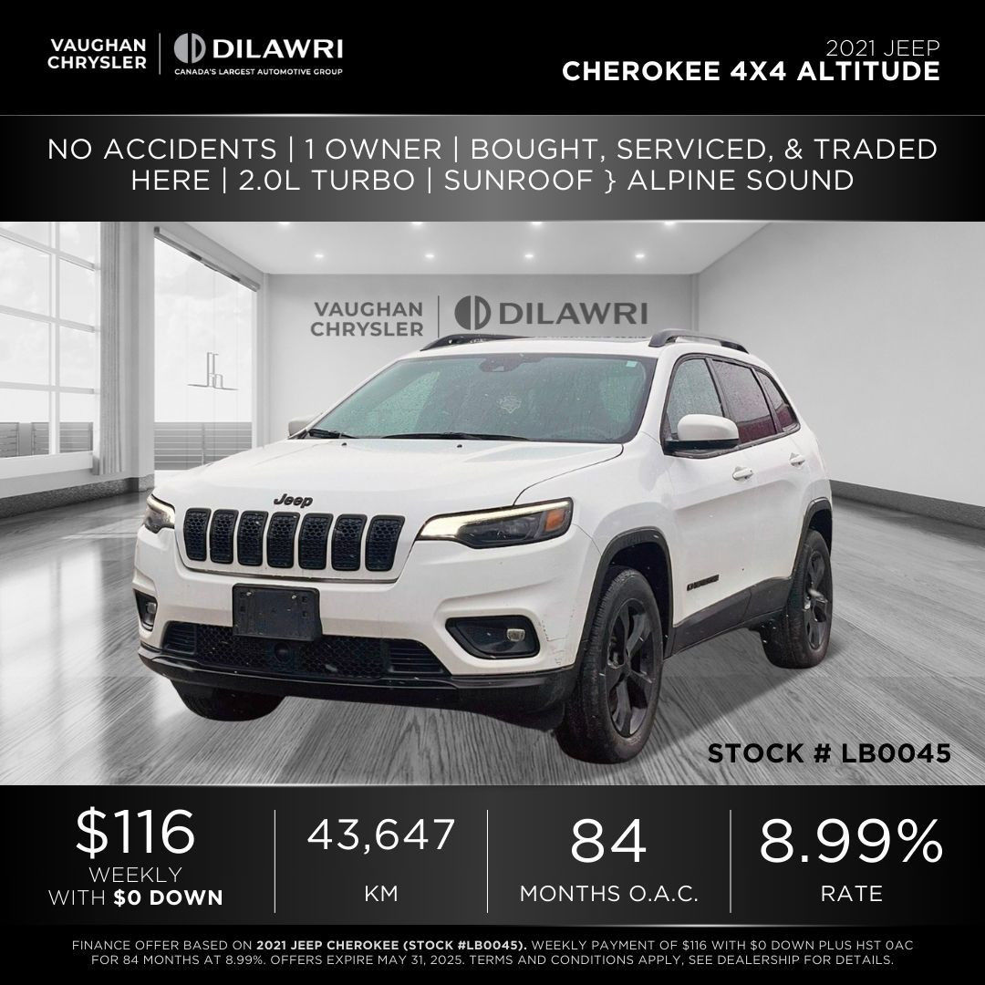 Jeep Cherokee  2021 à Woodbridge, Ontario