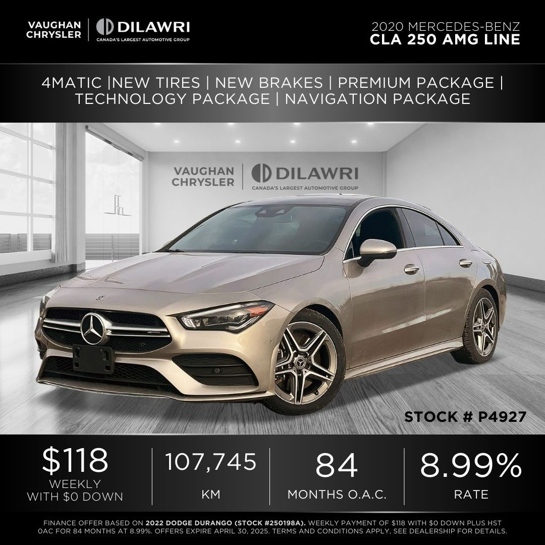 2020 Mercedes-Benz CLA250 in Woodbridge, Ontario