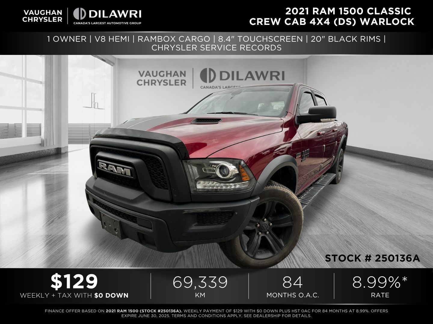 Ram RAM 1500 Classic Crew Cab 4x4 (DS)  2021 à Woodbridge, Ontario