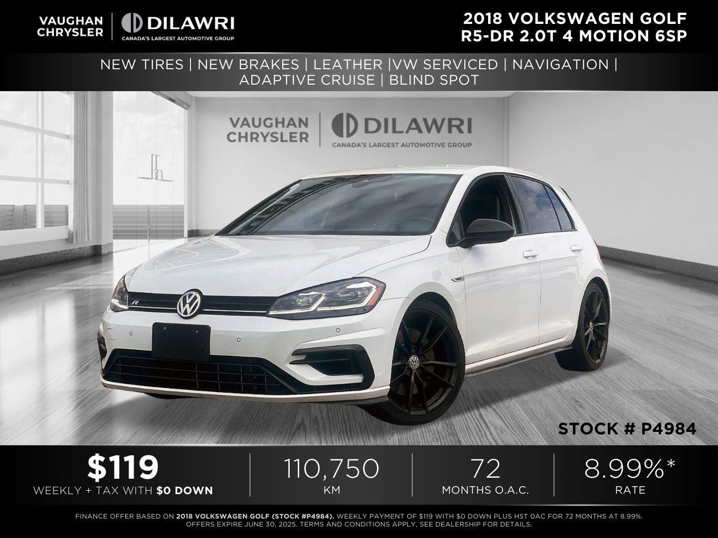 Volkswagen Golf R  2018 à Woodbridge, Ontario
