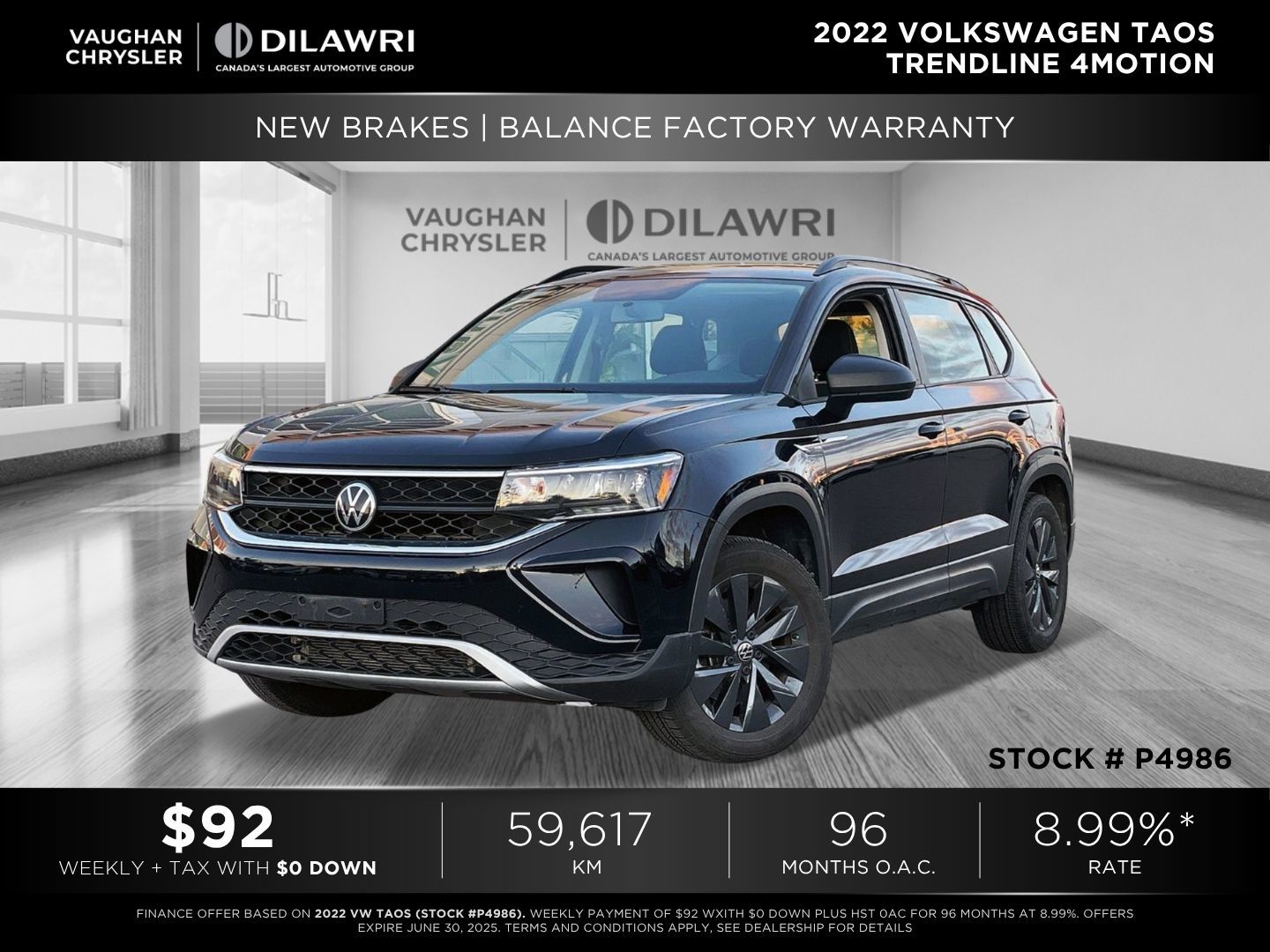 2022 Volkswagen Taos in Woodbridge, Ontario