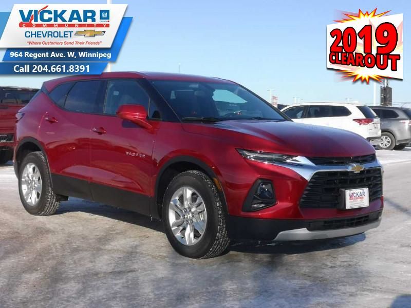 New 2019 Chevrolet Blazer 2lt 243 B W Red For Sale 37490 0 Kt2320 Vickar Community Chevrolet Winnipeg