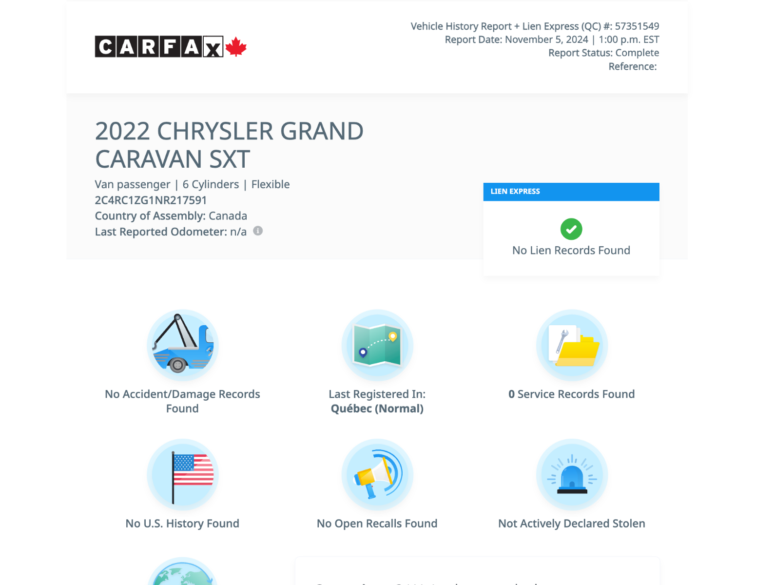 Chrysler Grand Caravan SXT 2022-2