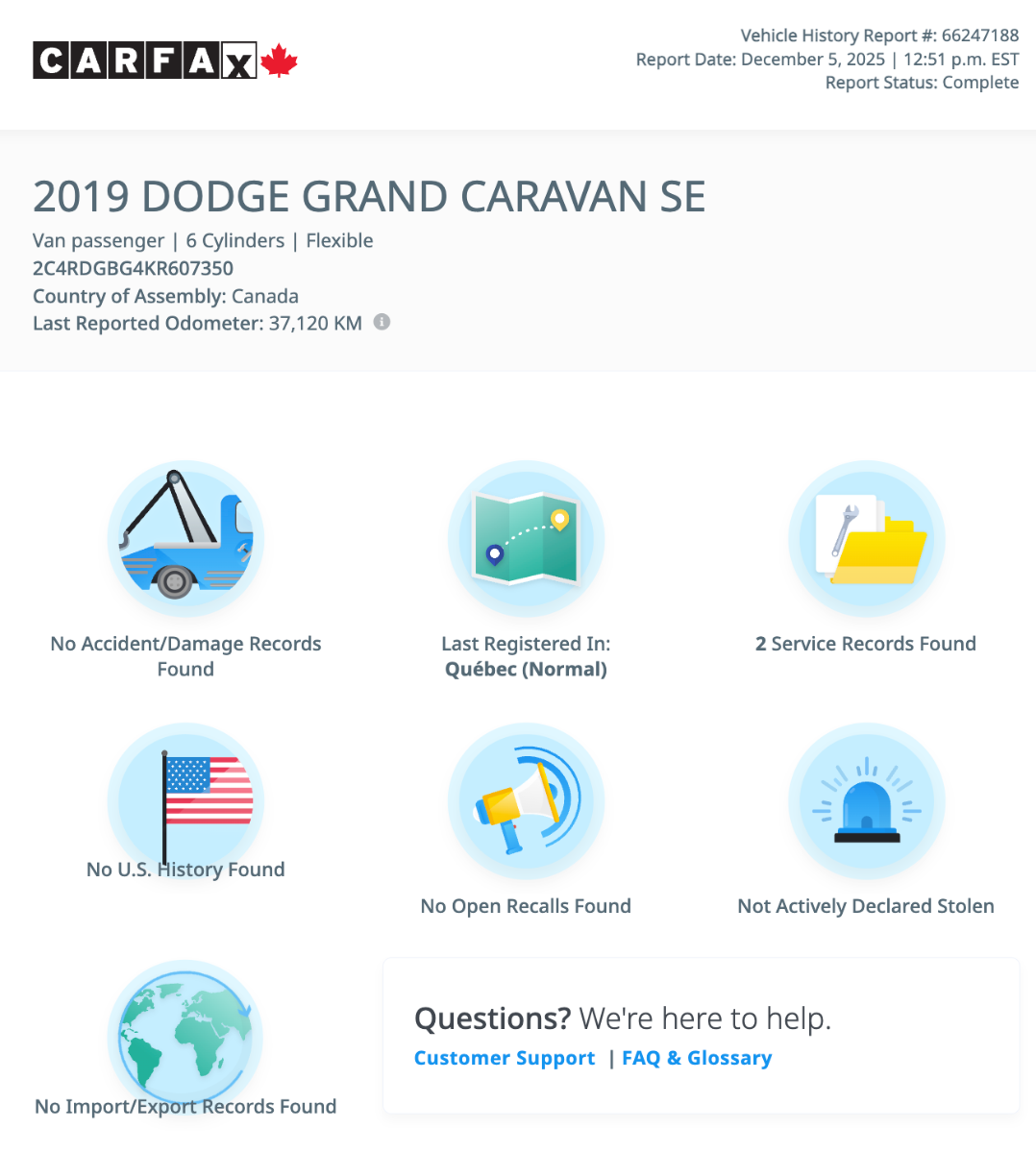 Dodge Grand Caravan Canada Value Package 2019-5