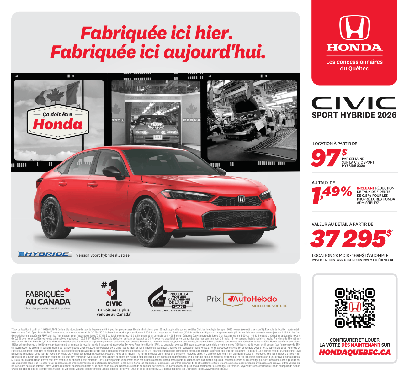 Photo Honda Civic Hybrid SPORT TOURING 2026 #3