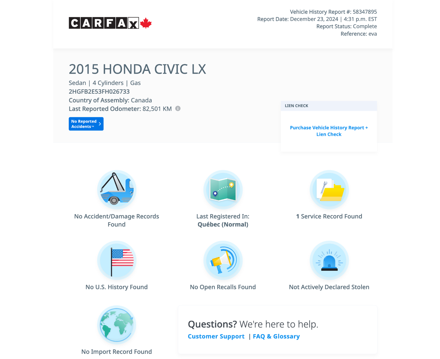 2015 Honda Civic Sedan EX-2