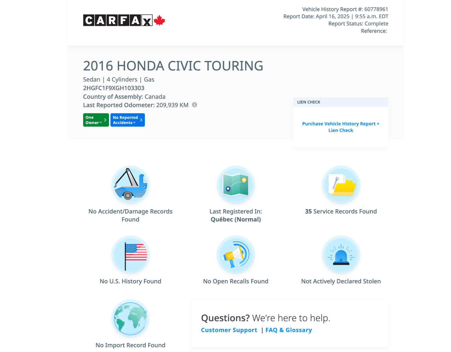 Honda Civic Sedan Touring 2016-2